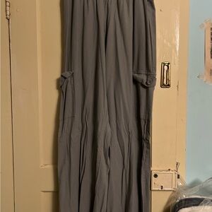 Rewash Taupe Pants with Elastic Waist